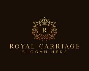 Royal Crown Shield Line  logo design