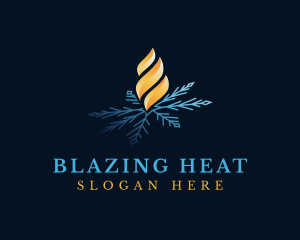 Cooling Heating Services logo design