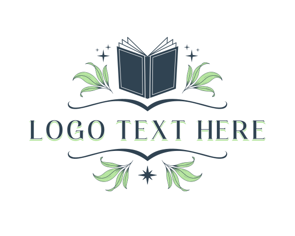 Book logo example 4