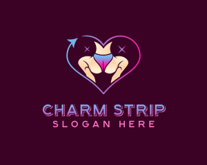 Sexual Stripper Butt logo design