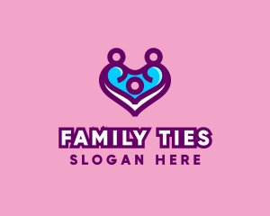 Family Heart Support logo design