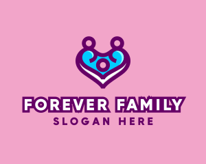 Family Heart Support logo design