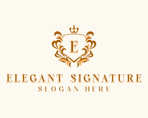 Elegant Regal Shield logo design