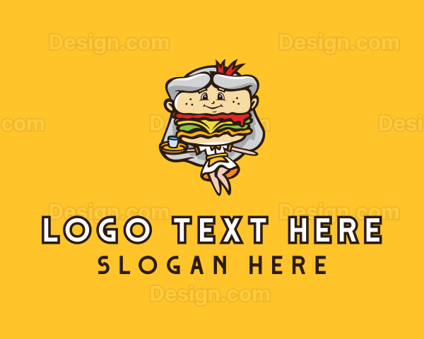 Burger Diner Mascot Logo