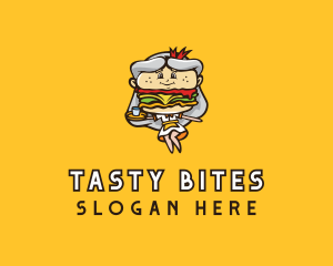 Burger Diner Mascot logo design