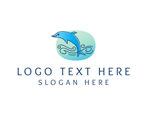 Marine Ocean Dolphin  logo