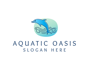 Marine Ocean Dolphin  logo