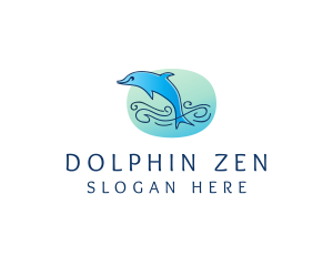 Marine Ocean Dolphin  logo