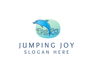 Marine Ocean Dolphin  logo design