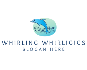 Marine Ocean Dolphin  logo