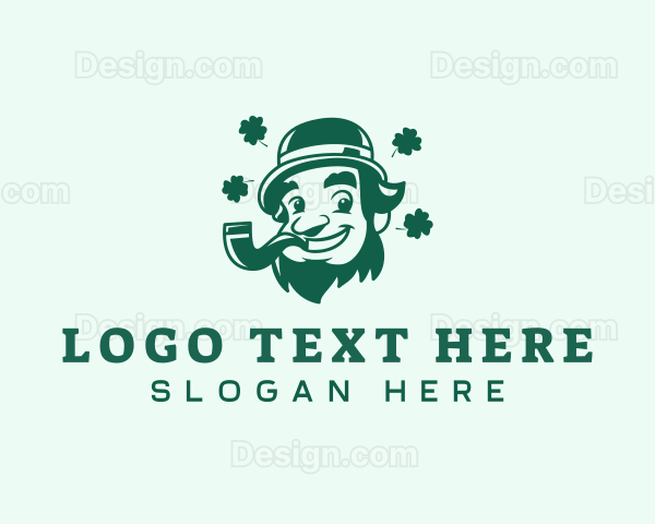 Leprechaun Smoking Charm Logo