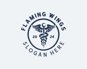 Medical Pharmacy Caduceus logo design