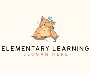 Cat Learning Center  logo design