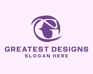 Fancy Purple Letter G logo design