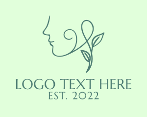 Beautiful Green Face  logo