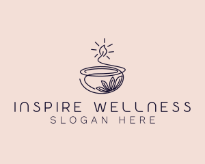 Wellness Candle Spa logo design