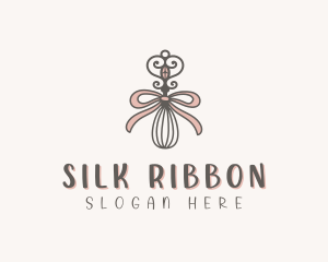 Whisk Ribbon Baking logo design