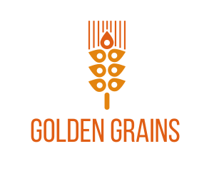 Grain Location Pin logo design