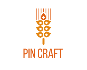 Grain Location Pin logo design