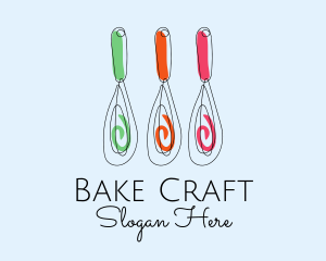 Baking Whisk Culinary  logo design