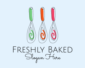 Baking Whisk Culinary  logo design