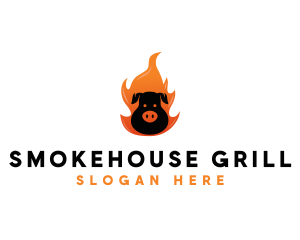 Grill BBQ Flame logo