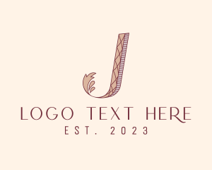 Elegant Ornate Letter J  logo