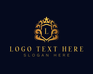 Royal Luxury Crown Shield logo