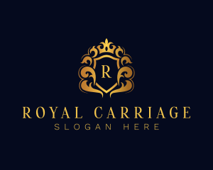 Royal Luxury Crown Shield logo design