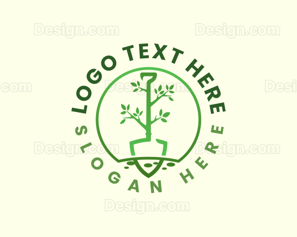 Shovel Tree Farmer Logo