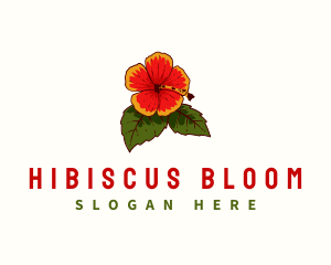 Hawaii State Flower Hibiscus logo design