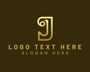 Luxury Premium Letter J logo