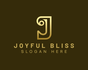 Luxury Premium Letter J logo design