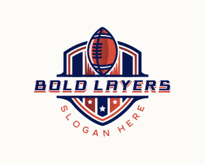 American Football Gridiron logo design