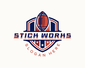 American Football Gridiron logo design