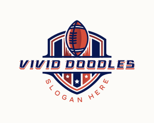 American Football Gridiron logo design