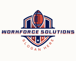 American Football Gridiron logo design