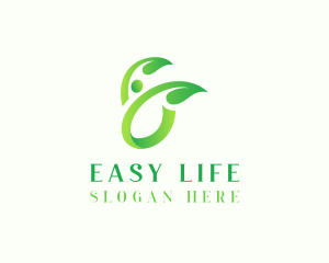 Human Leaf Spa logo design