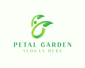 Human Leaf Spa logo design