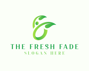 Human Leaf Spa logo design