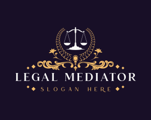 Justice Scale Law Firm logo design