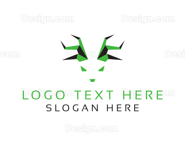 Deer Antlers Zoo Logo