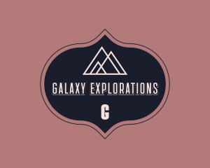 Hipster Mountain Camp logo design