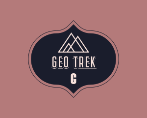 Hipster Mountain Camp logo design