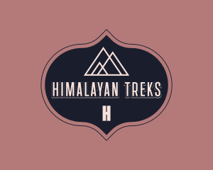 Hipster Mountain Camp logo design