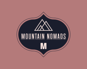 Hipster Mountain Camp logo design