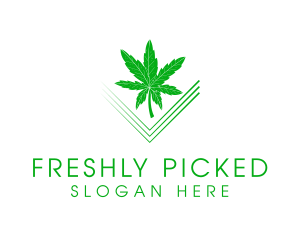 Cannabis Green Leaf Logo