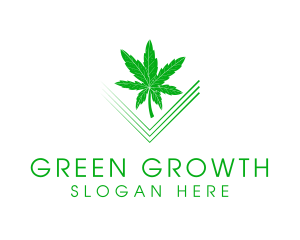 Cannabis Green Leaf logo design