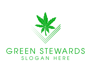 Cannabis Green Leaf logo design