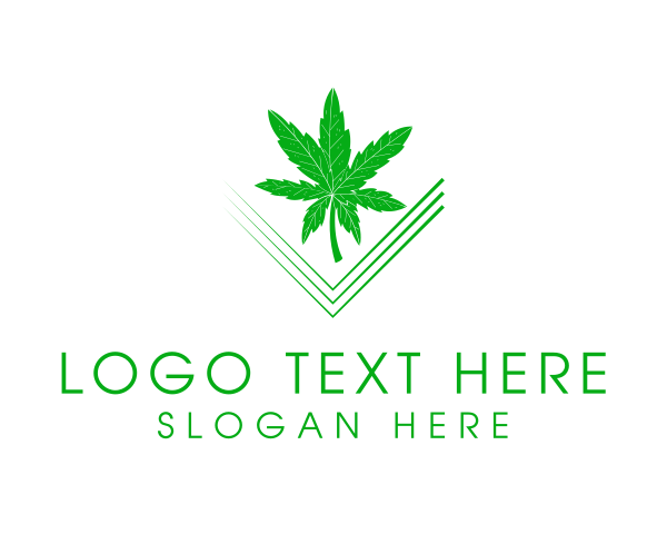 Cannabis Green Leaf logo